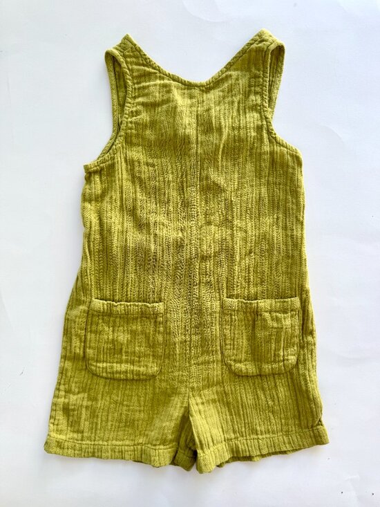 Zara Other - Zara Kids Chartreuse Gauze Romper Sz 3-4 Playsuit